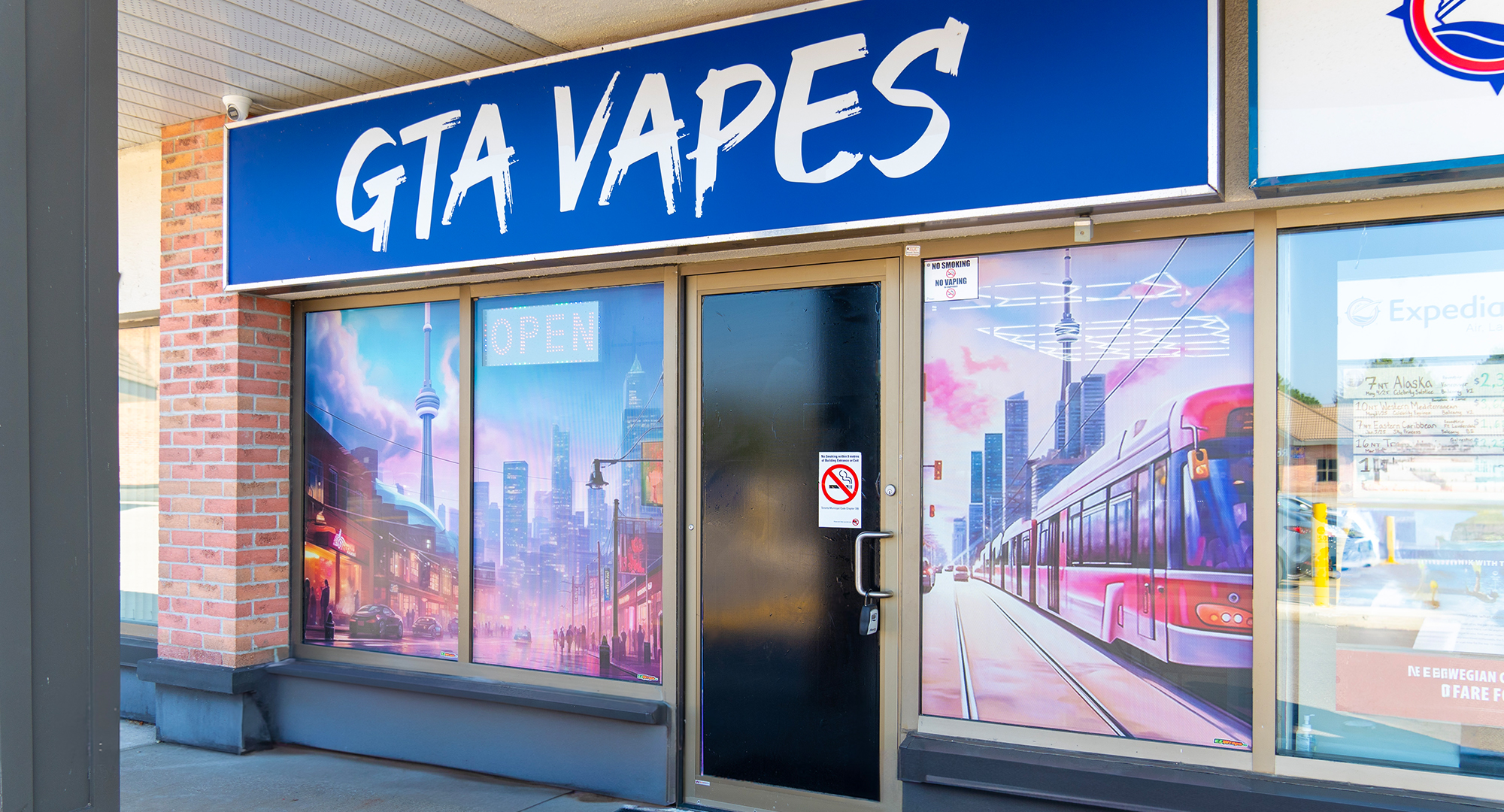 GTA Vapes Port Union storefront in Scarborough